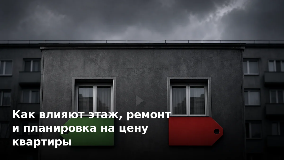 Как влияют этаж, ремонт и планировка на цену квартиры