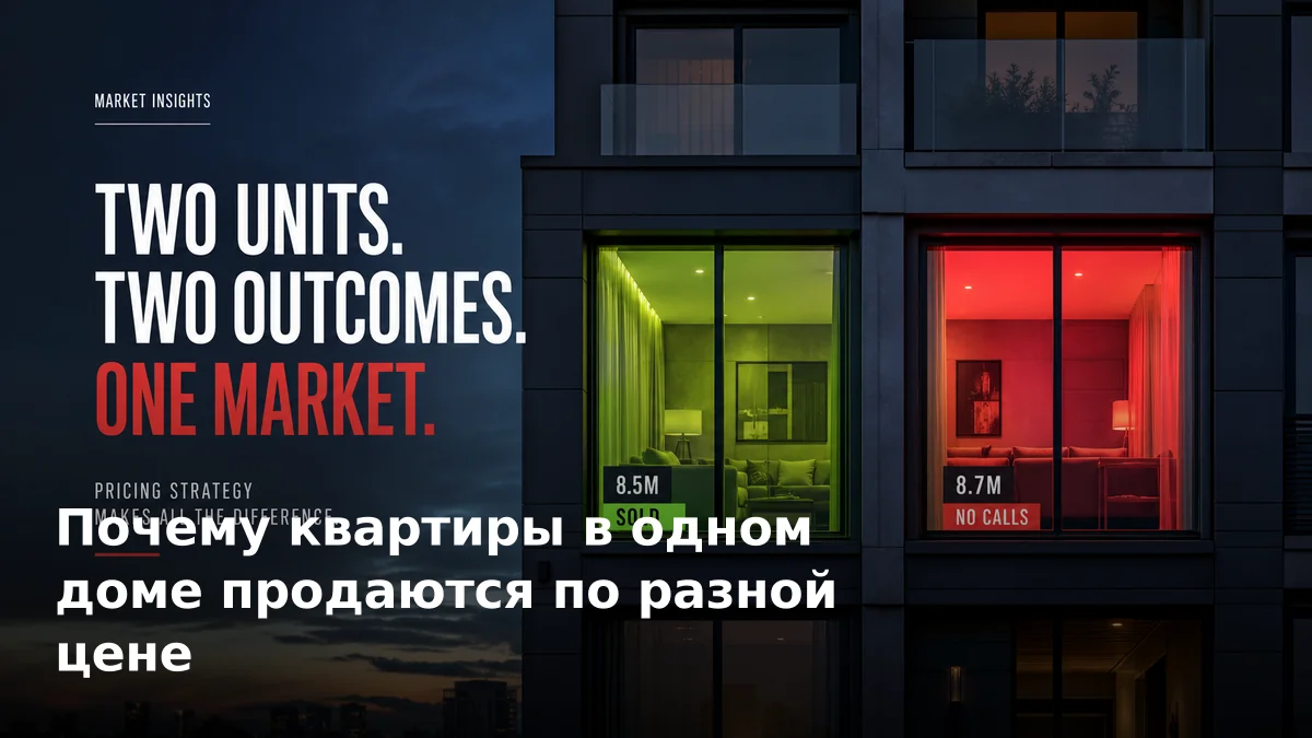 Почему квартиры в одном доме продаются по разной цене